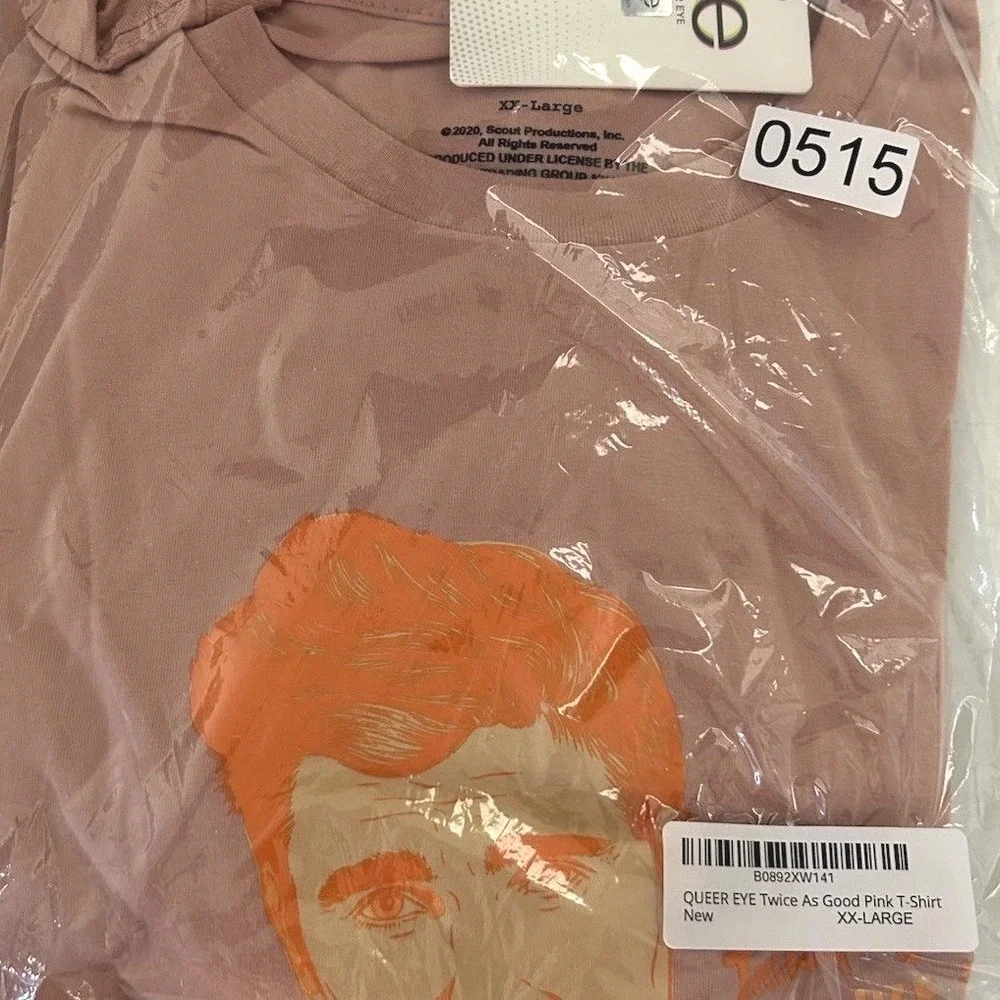 New W/Tags Queer Eye T-Shirt Twice As Good‎ Sz. 2X Unisex